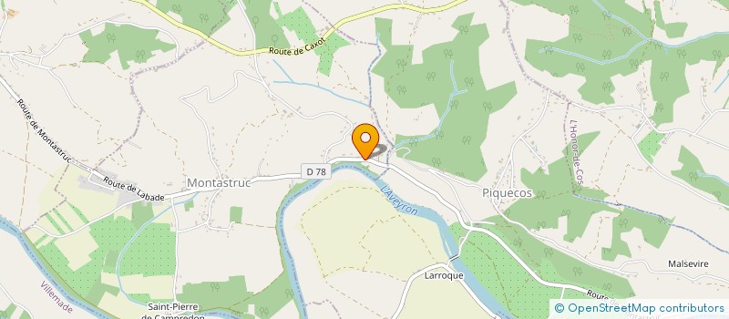 localisation de l'entreprise SCI GAYRARD  MONTASTRUC