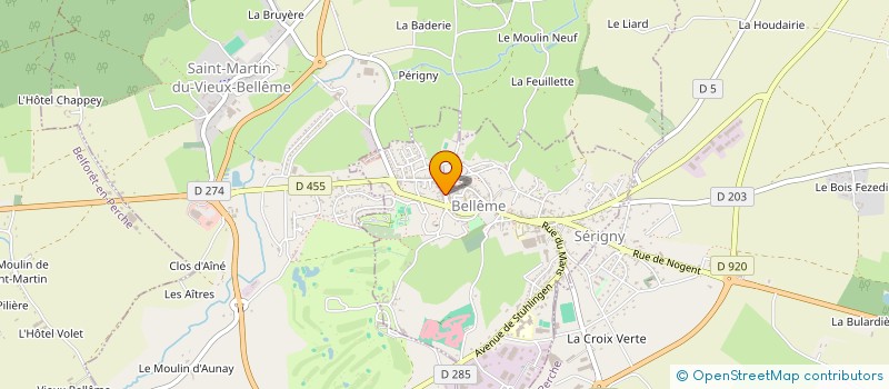 localisation de l'entreprise SCI GAZAN à BELLEME