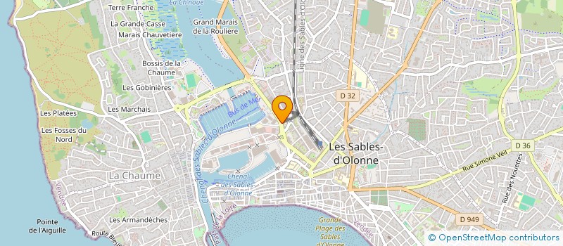 localisation de l'entreprise SCI GAZEAU à LES SABLES D'OLONNE