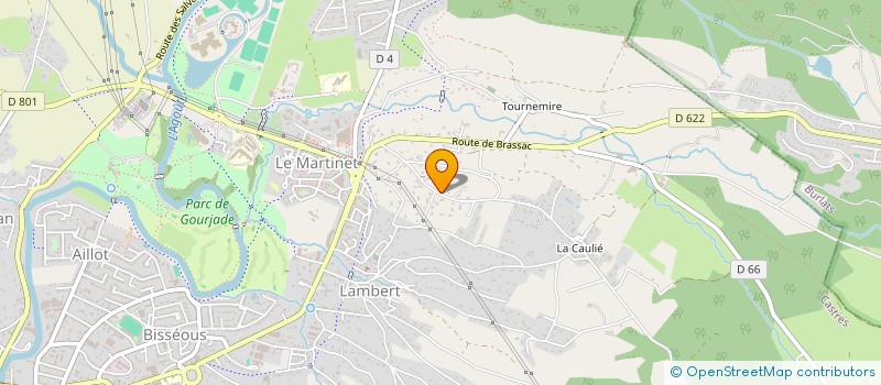 localisation de l'entreprise SCI GAZEAU  CASTRES