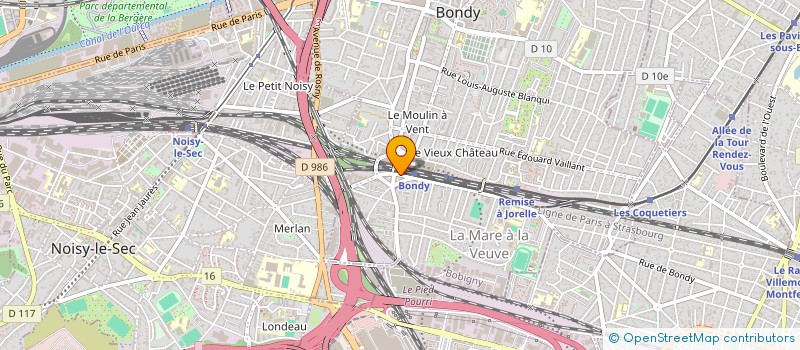 localisation de l'entreprise SCI GAZELLE  BONDY