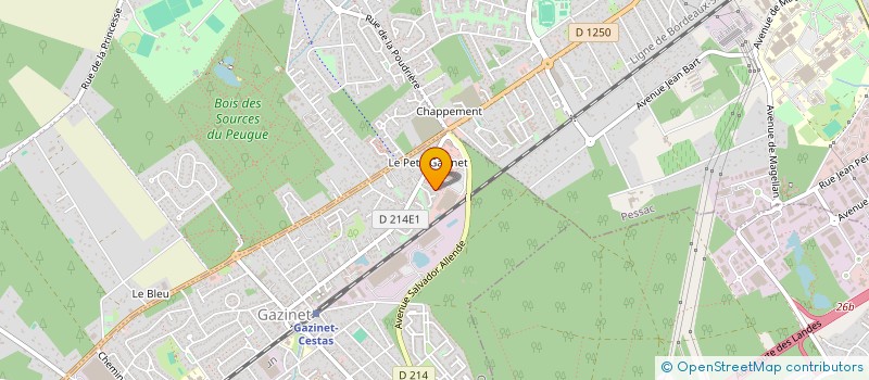 localisation de l'entreprise SCI GAZINET NORD  CESTAS