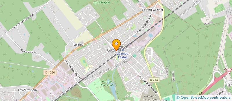 localisation de l'entreprise SCI GAZINETOISE  CESTAS