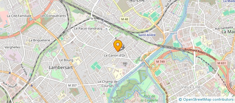 localisation de l'entreprise SCI GAZO à LAMBERSART