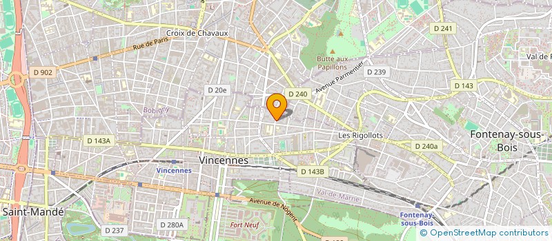 localisation de l'entreprise SCI GAZO à VINCENNES