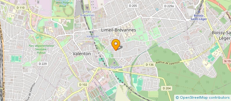 localisation de l'entreprise SCI GAZO à LIMEIL-BREVANNES