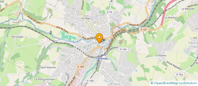 localisation de l'entreprise SCI GAZOU  L'ARBRESLE