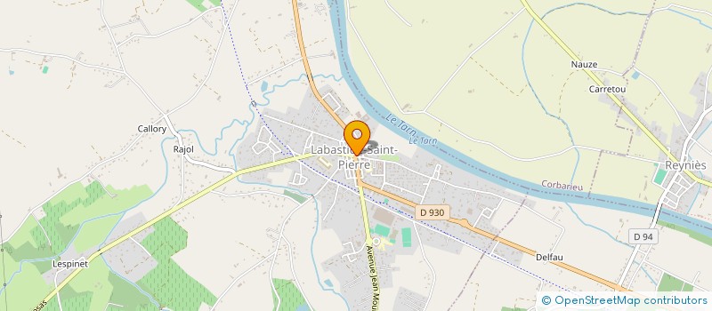 localisation de l'entreprise SCI GAZOU  LABASTIDE-SAINT-PIERRE