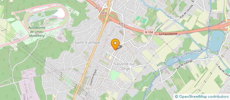 localisation de l'entreprise SCI GAZOUINVEST  LEUVILLE-SUR-ORGE