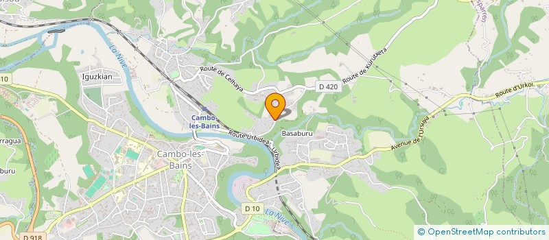 localisation de l'entreprise SCI GAZTEKIN  CAMBO-LES-BAINS