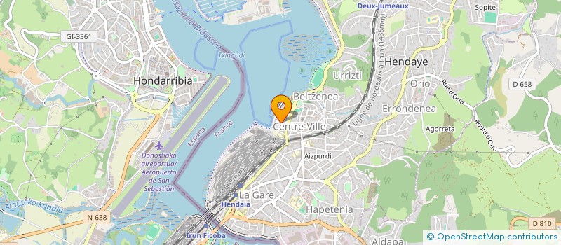 localisation de l'entreprise SCI GAZTELU ZAHAR  HENDAYE