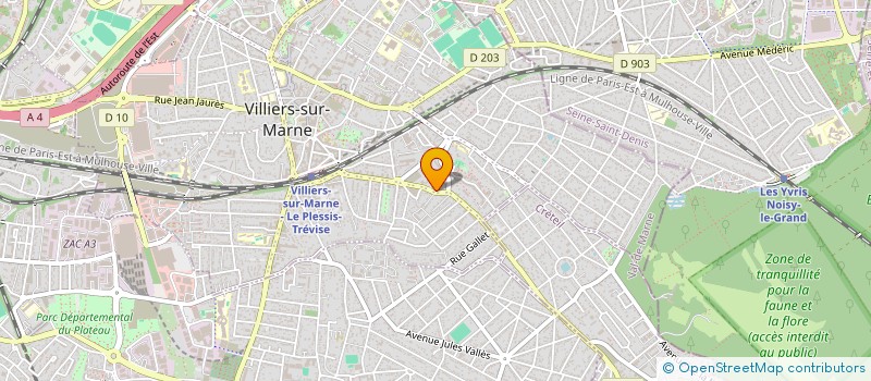 localisation de l'entreprise SCI GAZURIE  VILLIERS-SUR-MARNE