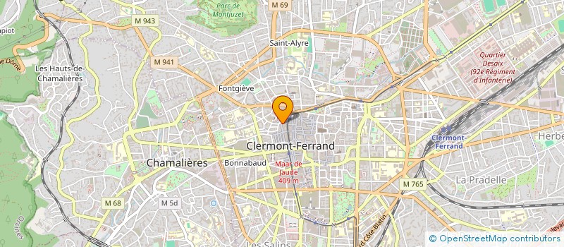 localisation de l'entreprise SCI GB  CLERMONT-FERRAND