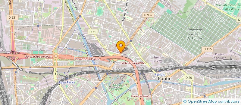 localisation de l'entreprise SCI GB à AUBERVILLIERS