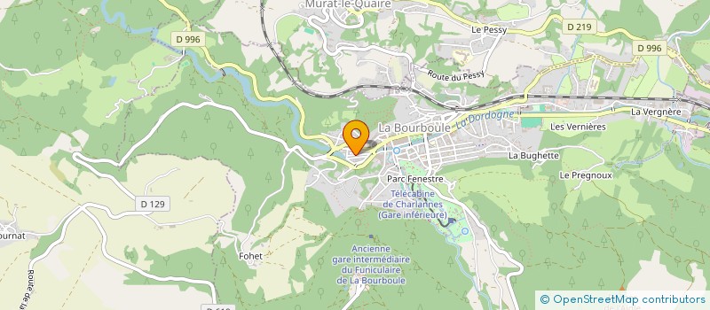 localisation de l'entreprise SCI GB  LA BOURBOULE