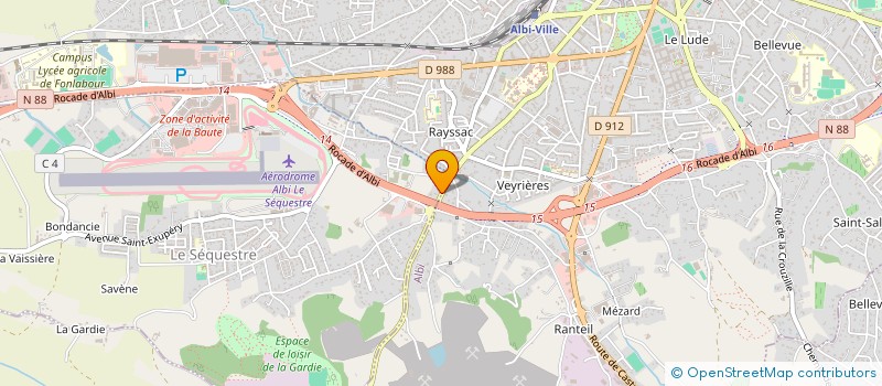 localisation de l'entreprise SCI GB  LE SEQUESTRE