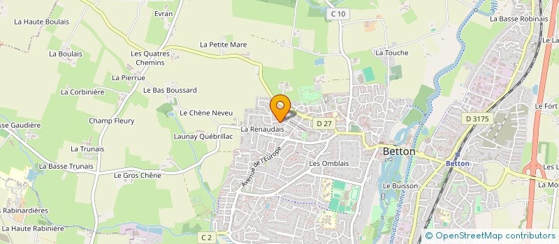 localisation de l'entreprise SCI GB  BETTON