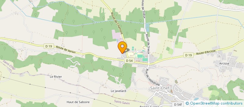 localisation de l'entreprise SCI GB CONTAMINES  SAINT-CHEF