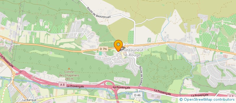 localisation de l'entreprise SCI GB IMMO  CHATEAUNEUF-LE-ROUGE