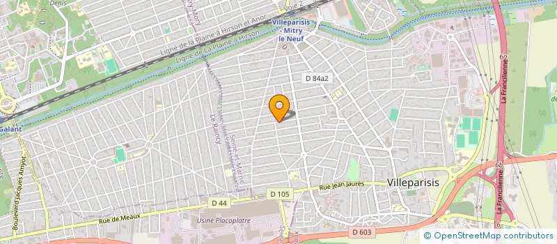 localisation de l'entreprise SCI GB INVEST  VILLEPARISIS