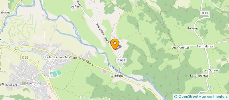 localisation de l'entreprise SCI GB INVEST  SAINT-GERMAIN-LAPRADE