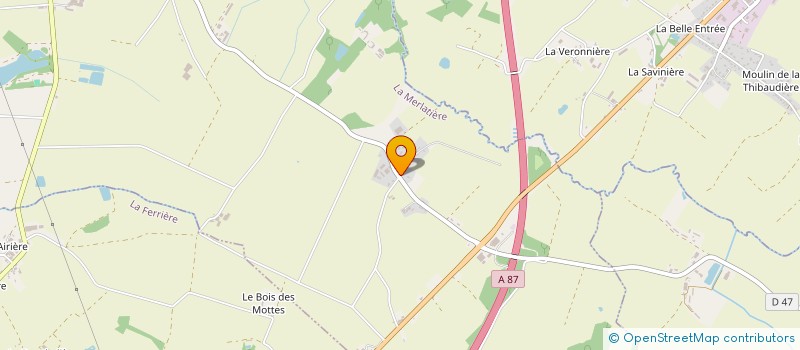 localisation de l'entreprise SCI GB LEVASSOR à LA FERRIERE