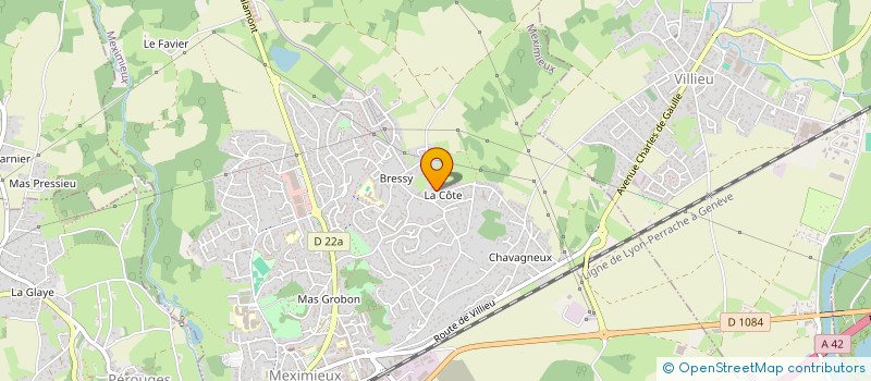 localisation de l'entreprise SCI GB NUITS-GEORGES  MEXIMIEUX