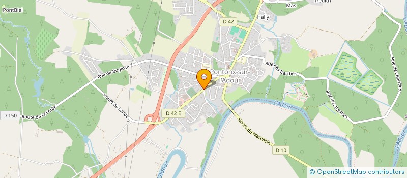 localisation de l'entreprise SCI GB SANTE  PONTONX-SUR-L'ADOUR