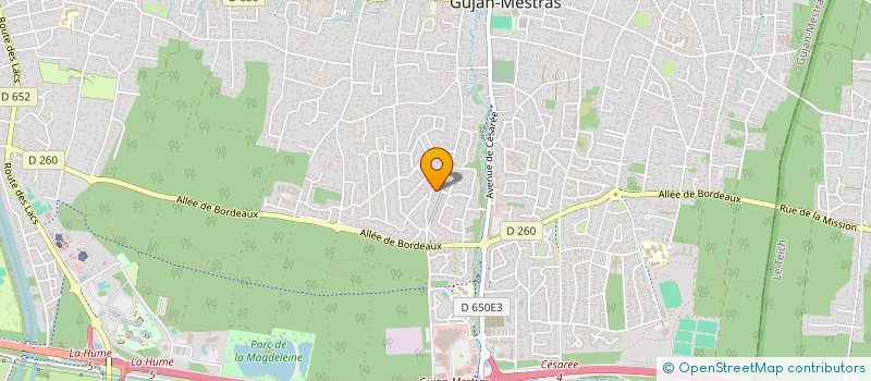 localisation de l'entreprise SCI GB2T  GUJAN-MESTRAS