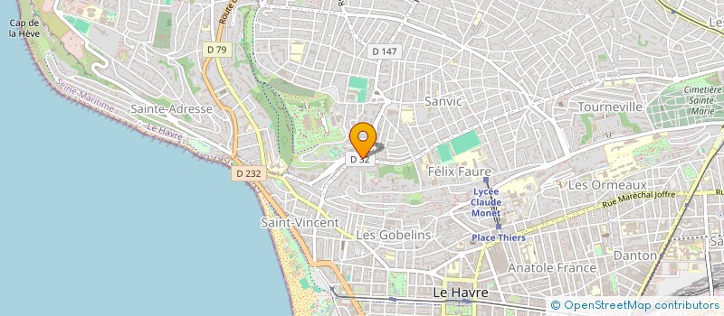 localisation de l'entreprise SCI GBAB  LE HAVRE