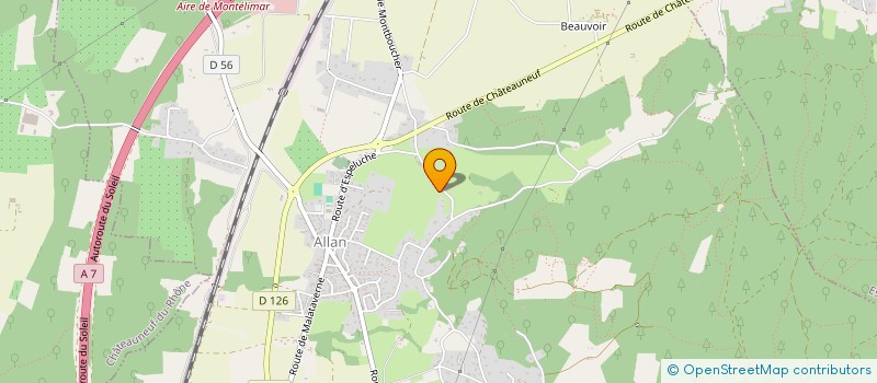 localisation de l'entreprise SCI GBB à ALLAN