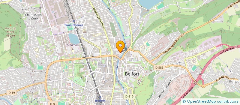 localisation de l'entreprise SCI GBD à BELFORT
