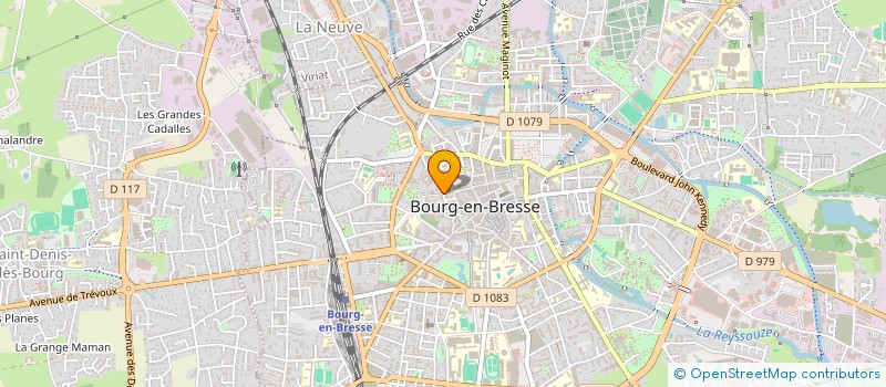 localisation de l'entreprise SCI GBF à BOURG-EN-BRESSE