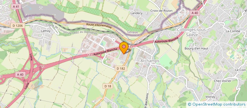 localisation de l'entreprise SCI GBF CAPITAL  ARCHAMPS