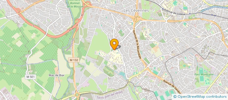 localisation de l'entreprise SCI GBI à MONTPELLIER