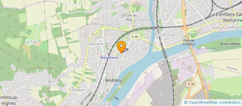 localisation de l'entreprise SCI GBJ  ANDRESY