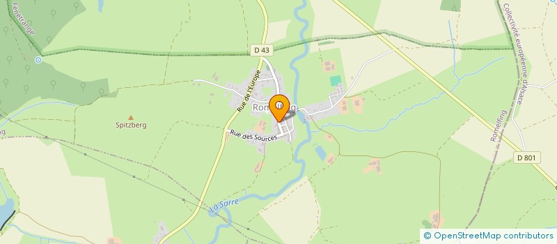 localisation de l'entreprise SCI GBJW  ROMELFING