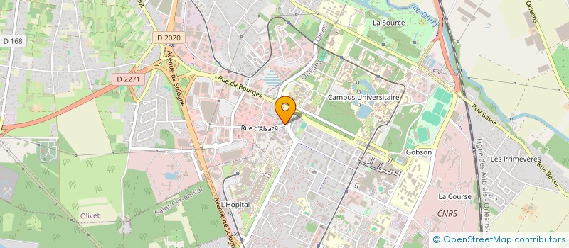 localisation de l'entreprise SCI GBK  ORLEANS