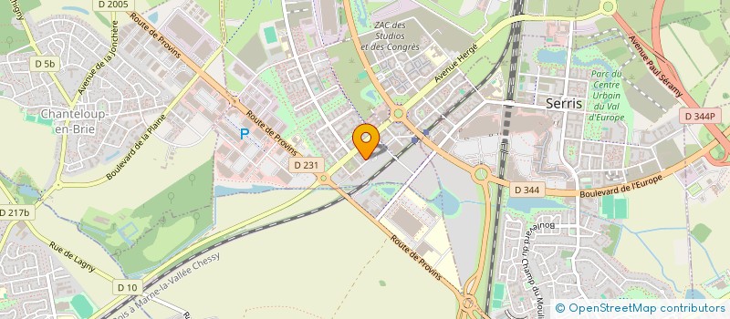 localisation de l'entreprise SCI GBK  MONTEVRAIN