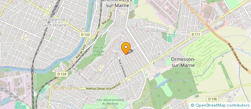 localisation de l'entreprise SCI GBL 57  ORMESSON-SUR-MARNE