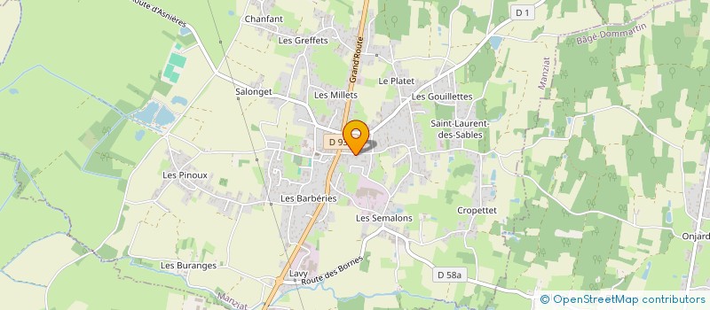 localisation de l'entreprise SCI GBLE  MANZIAT