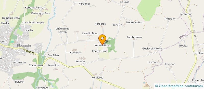 localisation de l'entreprise SCI GBLT  PLOUGUIN