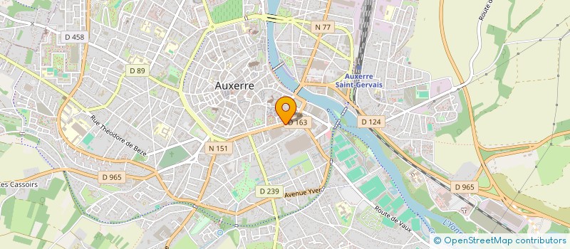 localisation de l'entreprise SCI GBM à AUXERRE