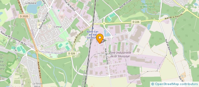 localisation de l'entreprise SCI GBM  SAINT-CYR-EN-VAL