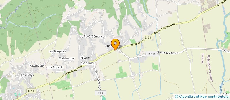 localisation de l'entreprise SCI GBMA  SONNAY