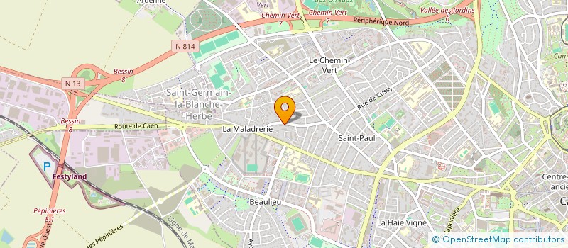 localisation de l'entreprise SCI GBN à CAEN