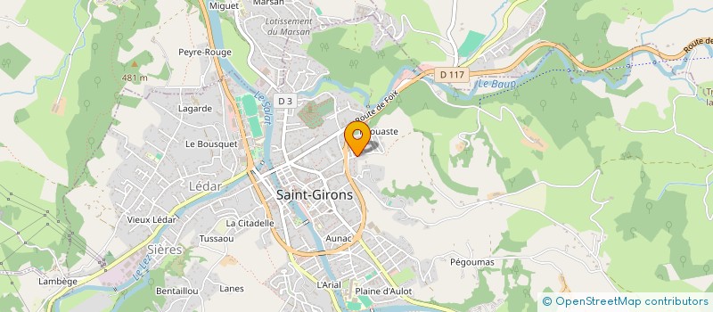 localisation de l'entreprise SCI GBO à SAINT-GIRONS