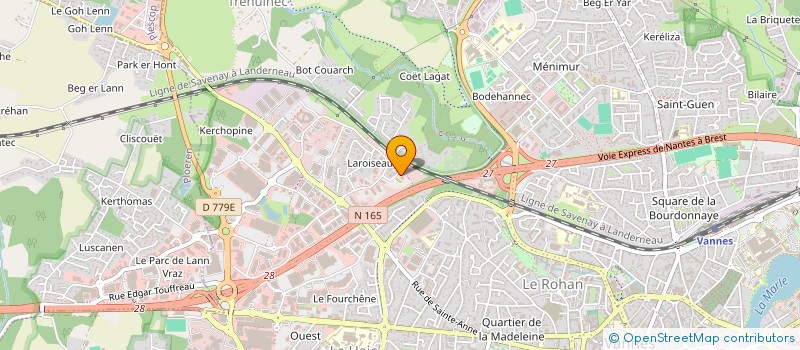 localisation de l'entreprise SCI GBS IMMOBILIER à VANNES
