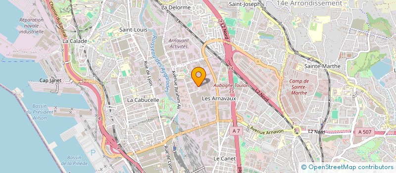 localisation de l'entreprise SCI GBSM à MARSEILLE