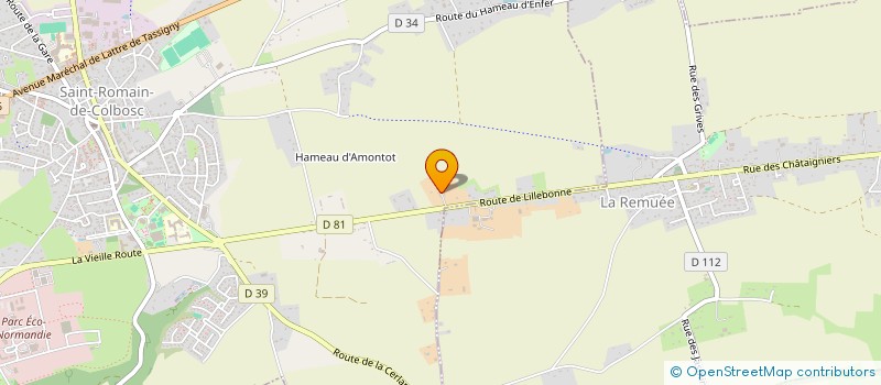 localisation de l'entreprise SCI GC  SAINT-ROMAIN-DE-COLBOSC